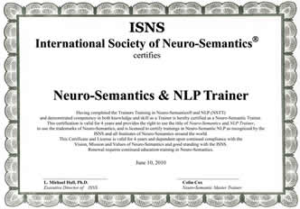 Neuro Semantics & NLP Trainer
